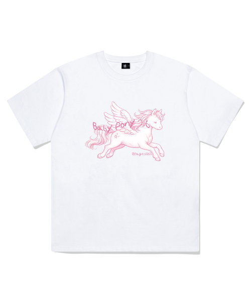 PAGESIISII(ページシシ)の「ベイビーポニー プリンティング 半袖Tシャツ ホワイト(Tシャツ/カットソー・レディース・その他・SMALL/MEDIUM/LARGE)」の2枚目の写真