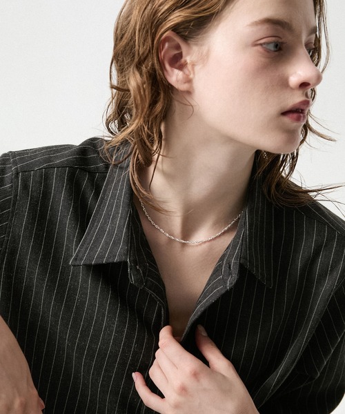 CLEL(クレイル)の「【CLEL】Silver925 Chain Necklace / シルバー925 チェーンネックレス(サイズ調節可)(ネックレス・メンズ・シルバー・FREE)」の5枚目の写真