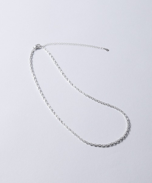 CLEL(クレイル)の「【CLEL】Silver925 Chain Necklace / シルバー925 チェーンネックレス(サイズ調節可)(ネックレス・メンズ・シルバー・FREE)」の19枚目の写真