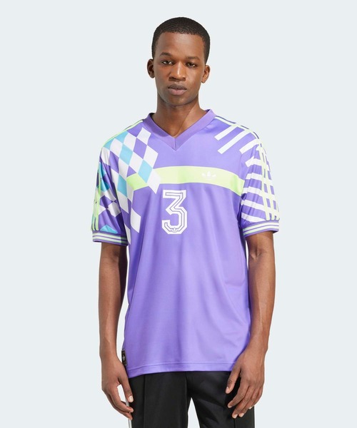 adidas(アディダス)の「ニューウェーブ90年代ジャージー NUWAVE90SJERSEY / 半袖 トップス / アディダスオリジナルス adidas Originals(Tシャツ/カットソー・メンズ・バイオレット・SMALL/MEDIUM/LARGE/X-LARGE/XX-LARGE/3XL)」の1枚目の写真