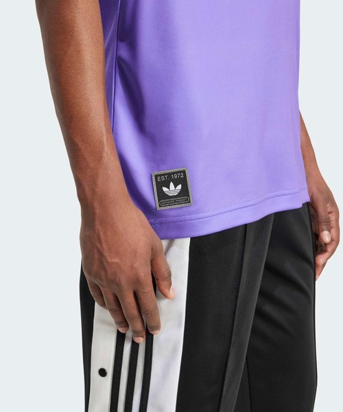 adidas(アディダス)の「ニューウェーブ90年代ジャージー NUWAVE90SJERSEY / 半袖 トップス / アディダスオリジナルス adidas Originals(Tシャツ/カットソー・メンズ・バイオレット・SMALL/MEDIUM/LARGE/X-LARGE/XX-LARGE/3XL)」の4枚目の写真
