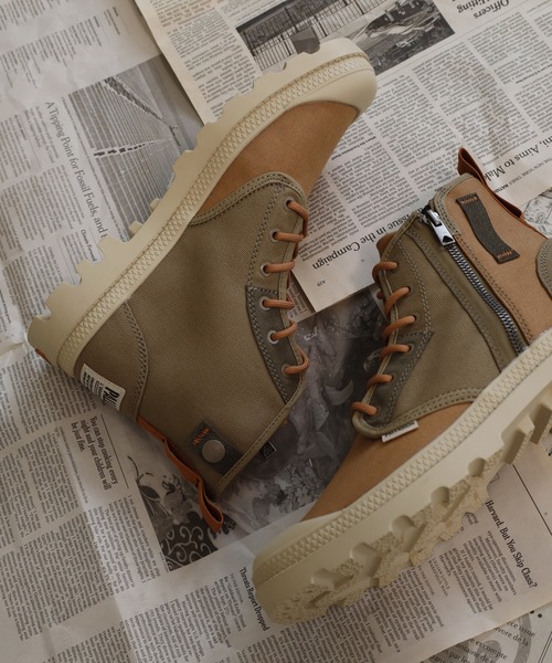 PALLADIUM(パラディウム)の「PAMPA DETROIT ZIP SU ジップスニーカー(スニーカー・メンズ・グリーン系/ベージュ系・25.5cm/26.5cm/26cm/27.5cm/27cm/28cm/30cm/25cm)」の21枚目の写真