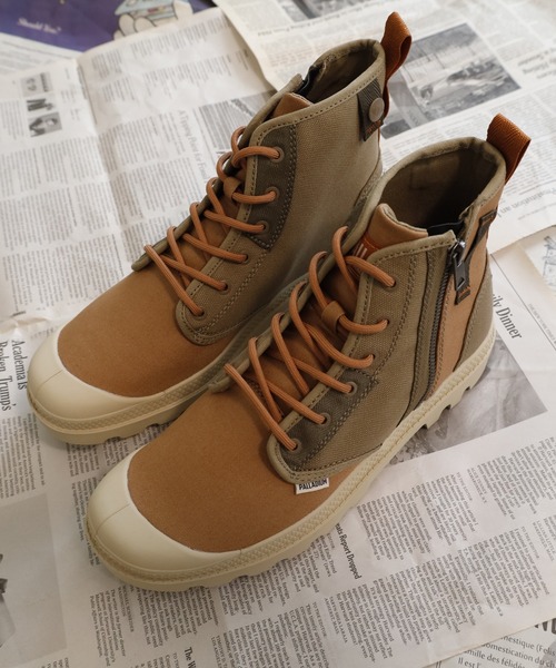 PALLADIUM(パラディウム)の「PAMPA DETROIT ZIP SU ジップスニーカー(スニーカー・メンズ・グリーン系/ベージュ系・25.5cm/26.5cm/26cm/27.5cm/27cm/28cm/30cm/25cm)」の22枚目の写真