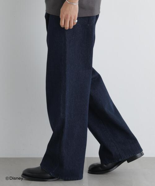 NANO universe(ナノユニバース)の「NANO×DISNEY ミッキーマウス ストレートデニム(デニムパンツ・メンズ・ネイビー/ブラック/ライトブルー・L/M)」の3枚目の写真