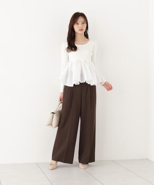 PROPORTION BODY DRESSING(プロポーションボディドレッシング)の「ワイドパンツ / 1216230902(その他パンツ・レディース・ベージュ/グレー/ブラウン・MEDIUM/P/S/SMALL)」の2枚目の写真