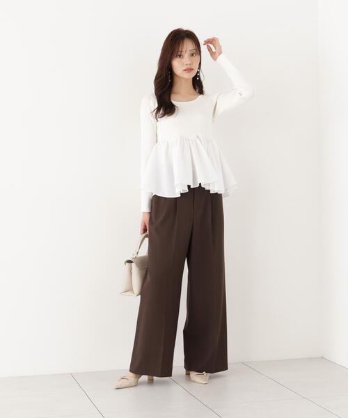 PROPORTION BODY DRESSING(プロポーションボディドレッシング)の「ワイドパンツ / 1216230902(その他パンツ・レディース・ベージュ/グレー/ブラウン・MEDIUM/P/S/SMALL)」の12枚目の写真