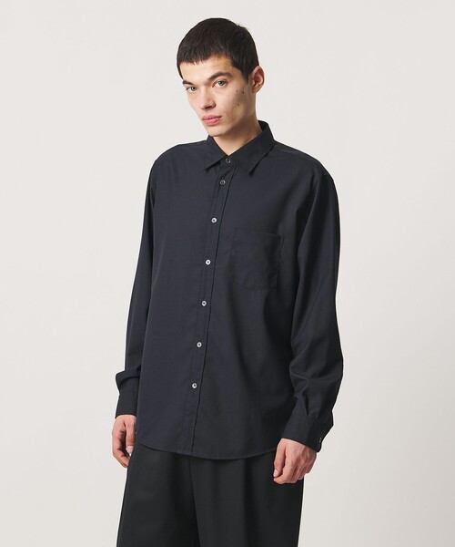UNITED ARROWS & SONS(ユナイテッドアローズアンドサンズ)の「<UNITED ARROWS & SONS> W/PE TORO REG SHIRT/シャツ(シャツ/ブラウス・メンズ・グレー系/ネイビー・M/L/XL/S)」の2枚目の写真
