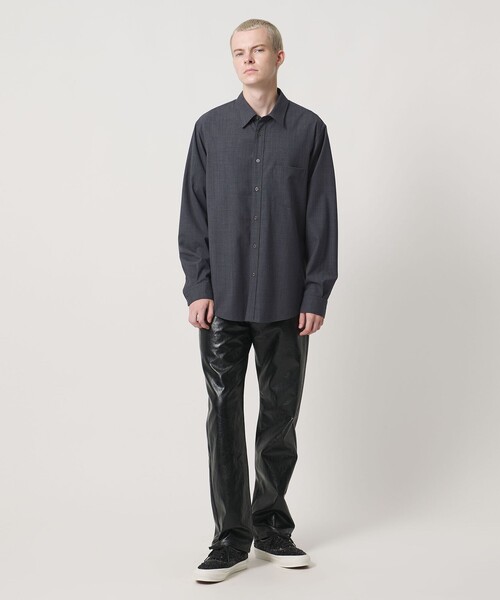 UNITED ARROWS & SONS(ユナイテッドアローズアンドサンズ)の「<UNITED ARROWS & SONS> W/PE TORO REG SHIRT/シャツ(シャツ/ブラウス・メンズ・グレー系/ネイビー・M/L/XL/S)」の4枚目の写真