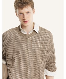 Maison Kitsune | LARGE OPEN KNIT JUMPER(ニット/セーター)