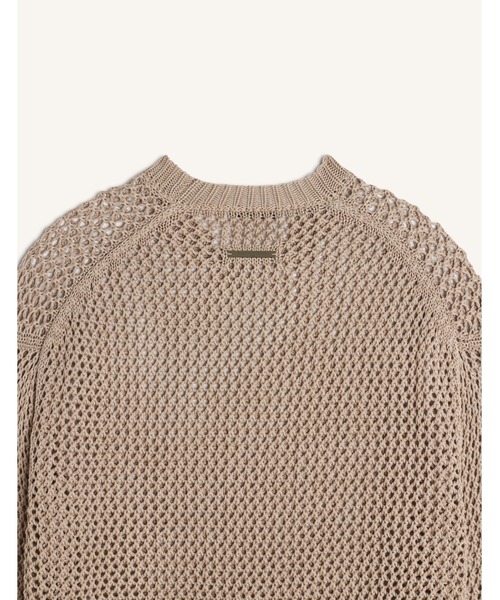 Maison Kitsune(メゾンキツネ)の「LARGE OPEN KNIT JUMPER(ニット/セーター・メンズ・ベージュ系その他・L/M)」の4枚目の写真