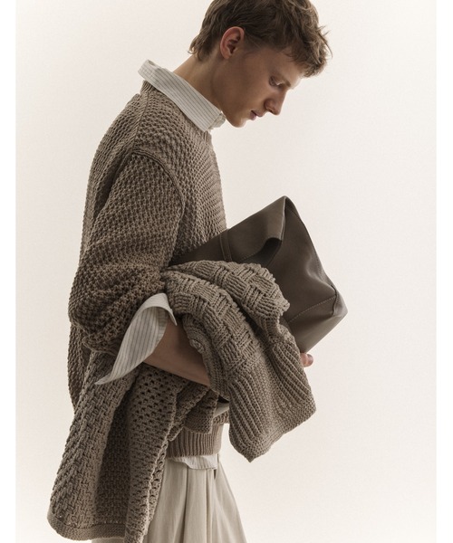 Maison Kitsune(メゾンキツネ)の「LARGE OPEN KNIT JUMPER(ニット/セーター・メンズ・ベージュ系その他・L/M)」の7枚目の写真