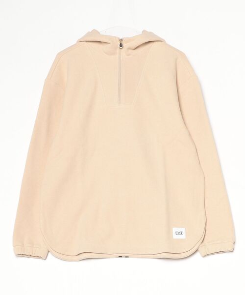 EMPORIO ARMANI EA7(エンポリオアルマーニイーエーセブン)の「<オンライン限定>【エンポリオ アルマーニ EA7】Sporty Forever フード付きスウェットシャツ コットン混紡(スウェット・レディース・ベージュ・SMALL/MEDIUM/LARGE)」の5枚目の写真