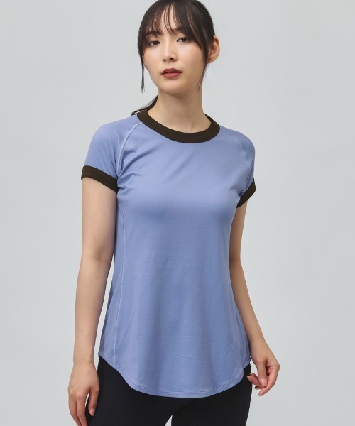 TIGORA by BEAMS DESIGN(ティゴラバイビームスデザイン)の「ティゴラ バイ ビームスデザイン TIGORA by BEAMS DESIGN ラウンドテールTシャツ(Tシャツ/カットソー・レディース・ダークオレンジ/ブラック/ラベンダー・S/M/L)」の3枚目の写真