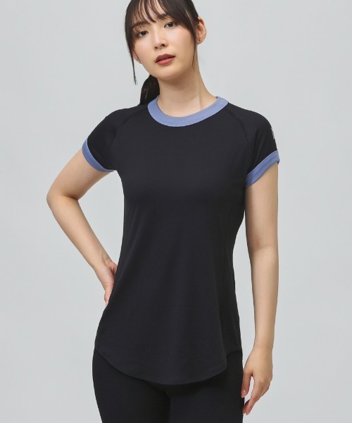 TIGORA by BEAMS DESIGN(ティゴラバイビームスデザイン)の「ティゴラ バイ ビームスデザイン TIGORA by BEAMS DESIGN ラウンドテールTシャツ(Tシャツ/カットソー・レディース・ダークオレンジ/ブラック/ラベンダー・S/M/L)」の2枚目の写真