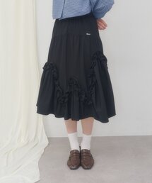 【umm.】アシメフリルミドルスカート