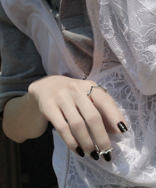 Soierie(ソワリー)の「ローエッジ カフ リング / Raw edge cuff ring(リング・レディース・ゴールド/シルバー・FREE)」の11枚目の写真