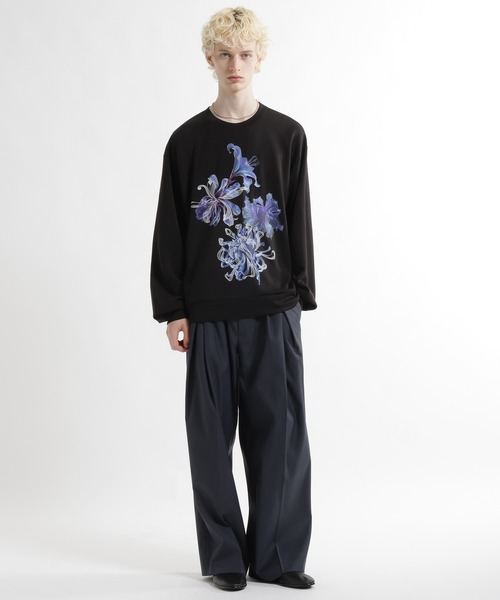 HARE（ハレ）の「フラワーARTフロントプリントカット(HARE)（Tシャツ/カットソー・メンズ・ホワイト/ブラック/レッド・FREE）」の6枚目の写真