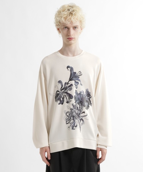 HARE（ハレ）の「フラワーARTフロントプリントカット(HARE)（Tシャツ/カットソー・メンズ・ホワイト/ブラック/レッド・FREE）」の13枚目の写真