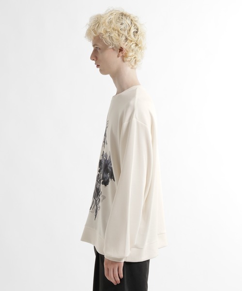HARE（ハレ）の「フラワーARTフロントプリントカット(HARE)（Tシャツ/カットソー・メンズ・ホワイト/ブラック/レッド・FREE）」の14枚目の写真