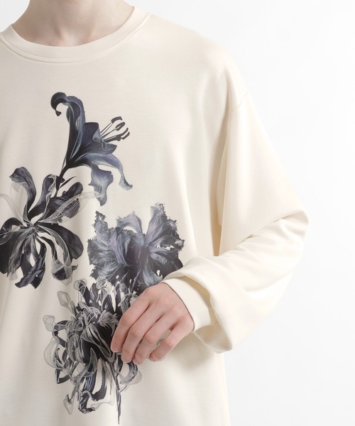 HARE（ハレ）の「フラワーARTフロントプリントカット(HARE)（Tシャツ/カットソー・メンズ・ホワイト/ブラック/レッド・FREE）」の18枚目の写真