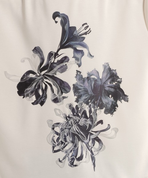 HARE（ハレ）の「フラワーARTフロントプリントカット(HARE)（Tシャツ/カットソー・メンズ・ホワイト/ブラック/レッド・FREE）」の20枚目の写真