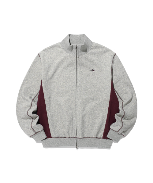 NICE GHOST CLUB(ナイスゴーストクラブ)の「3STAR LOGO HIGH NECK ZIP UP_GREY(NG2GFUM481A)(スウェット・レディース・グレー・SMALL/MEDIUM/LARGE)」の1枚目の写真