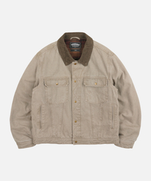 HEAVY CANVAS STORM TRUCKER JACKET _ MUD