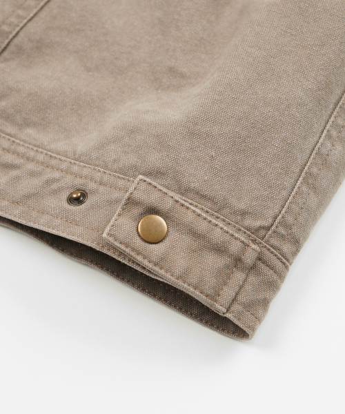 FRIZMWORKS（フリズムワークス）の「HEAVY CANVAS STORM TRUCKER JACKET _ MUD（デニムジャケット・メンズ・その他・SMALL/MEDIUM/LARGE/X-LARGE）」の8枚目の写真