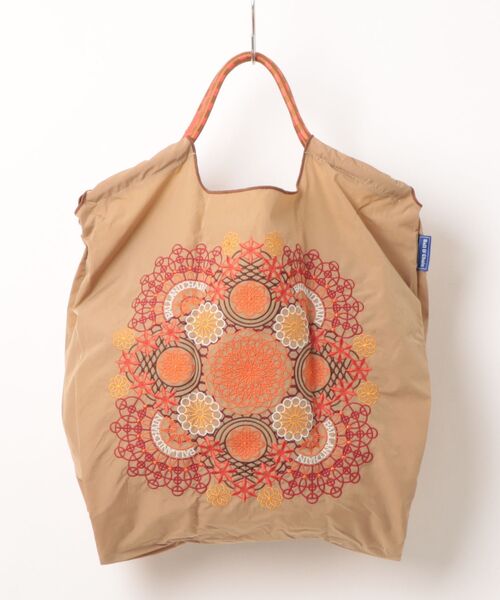 Scrap Book（スクラップブック）の「◆WEB限定 展開◆【Ball&Chain】Flower Lace（エコバッグ/サブバッグ・レディース・ベージュ系その他/グレー・FREE）」の2枚目の写真