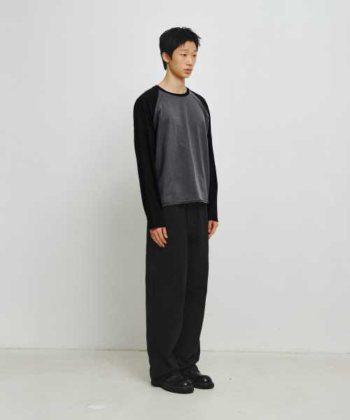 ENDOOR(エンドア)の「リバースラグラン長袖(ブラック)(Tシャツ/カットソー・メンズ・ブラック・LARGE/MEDIUM)」の12枚目の写真