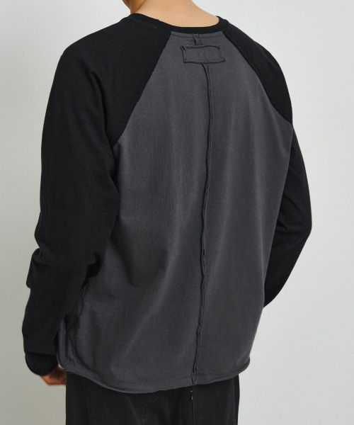 ENDOOR(エンドア)の「リバースラグラン長袖(ブラック)(Tシャツ/カットソー・メンズ・ブラック・LARGE/MEDIUM)」の8枚目の写真