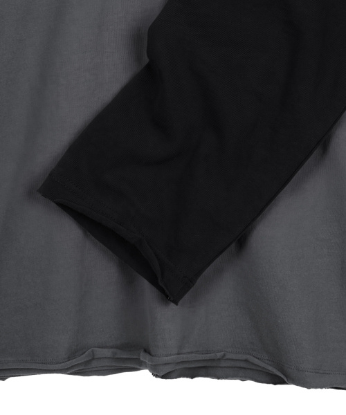 ENDOOR(エンドア)の「リバースラグラン長袖(ブラック)(Tシャツ/カットソー・メンズ・ブラック・LARGE/MEDIUM)」の2枚目の写真
