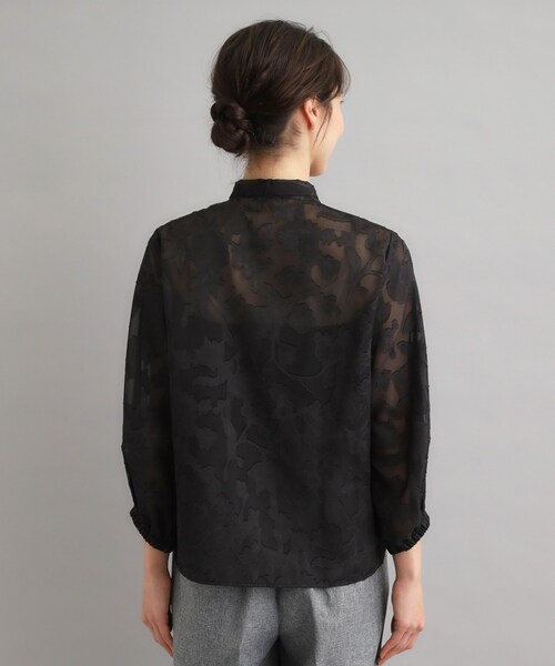 LAURA ASHLEY(ローラアシュレイ)の「【洗える/カラー&無地展開あり】アーシャ柄ジャカードブラウス(シャツ/ブラウス・レディース・ブラック系/ブラック・38)」の15枚目の写真