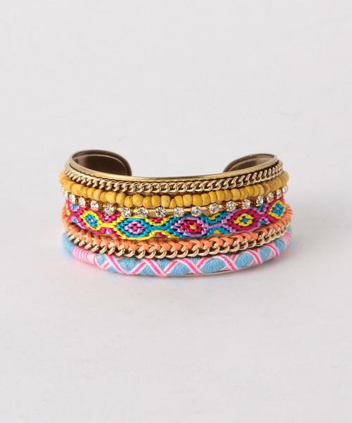 Another Edition（アナザーエディション）の「ミサンガバングル/AEBC Misanga BG◆（バングル/リストバンド・レディース・ピンク/コバルトブルー/シャーベット/ロイヤルブルー・FREE）」の4枚目の写真