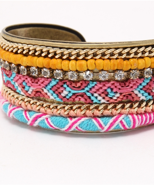 Another Edition（アナザーエディション）の「ミサンガバングル/AEBC Misanga BG◆（バングル/リストバンド・レディース・ピンク/コバルトブルー/シャーベット/ロイヤルブルー・FREE）」の6枚目の写真