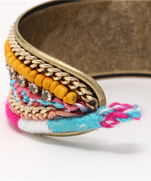 Another Edition（アナザーエディション）の「ミサンガバングル/AEBC Misanga BG◆（バングル/リストバンド・レディース・ピンク/コバルトブルー/シャーベット/ロイヤルブルー・FREE）」の7枚目の写真