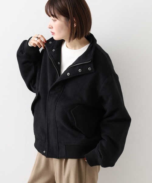 __gram.(スペースグラム)の「モヘアライクスタンドブルゾン(ブルゾン・メンズ・ブラック/グレー・L/M)」の18枚目の写真