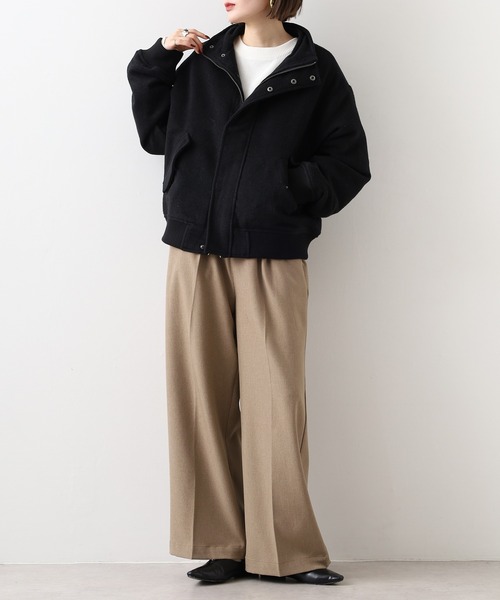 __gram.(スペースグラム)の「モヘアライクスタンドブルゾン(ブルゾン・メンズ・ブラック/グレー・L/M)」の21枚目の写真