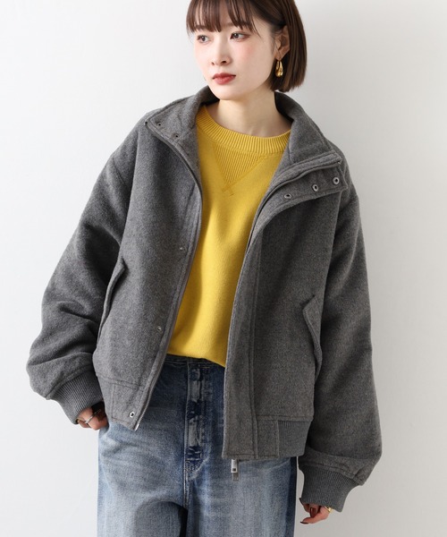 __gram.(スペースグラム)の「モヘアライクスタンドブルゾン(ブルゾン・メンズ・ブラック/グレー・L/M)」の22枚目の写真
