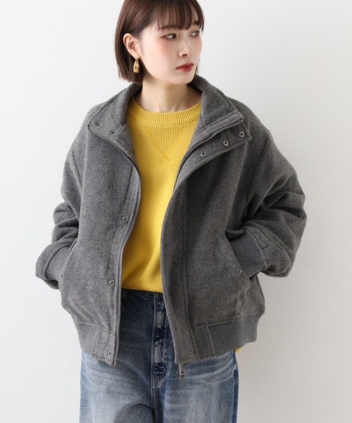 __gram.(スペースグラム)の「モヘアライクスタンドブルゾン(ブルゾン・メンズ・ブラック/グレー・L/M)」の13枚目の写真