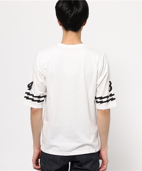 HYSTERIC GLAMOUR（ヒステリックグラマー）の「HYS RACING pt 五分袖T-SH（Tシャツ/カットソー・メンズ・ホワイト/ブルー/ブラック・LARGE/MEDIUM/X-LARGE/SMALL）」の5枚目の写真