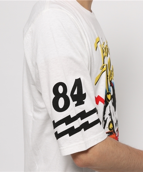 HYSTERIC GLAMOUR（ヒステリックグラマー）の「HYS RACING pt 五分袖T-SH（Tシャツ/カットソー・メンズ・ホワイト/ブルー/ブラック・LARGE/MEDIUM/X-LARGE/SMALL）」の8枚目の写真