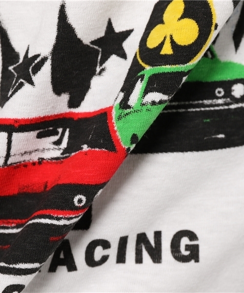 HYSTERIC GLAMOUR（ヒステリックグラマー）の「HYS RACING pt 五分袖T-SH（Tシャツ/カットソー・メンズ・ホワイト/ブルー/ブラック・LARGE/MEDIUM/X-LARGE/SMALL）」の11枚目の写真