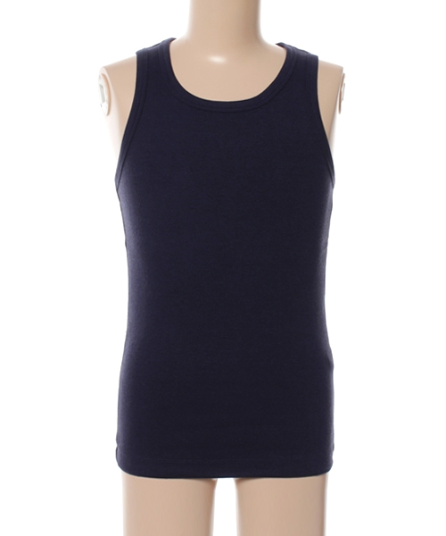 Request（リクエスト）の「【REQUEST】　タンクトップ　テレコ　プレーン（タンクトップ・メンズ・ネイビー/カーキ/ブラック/グレー・3/2）」の4枚目の写真