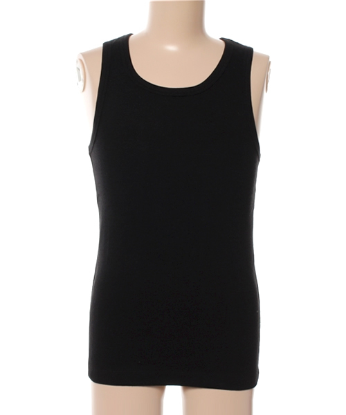 Request（リクエスト）の「【REQUEST】　タンクトップ　テレコ　プレーン（タンクトップ・メンズ・ネイビー/カーキ/ブラック/グレー・3/2）」の2枚目の写真