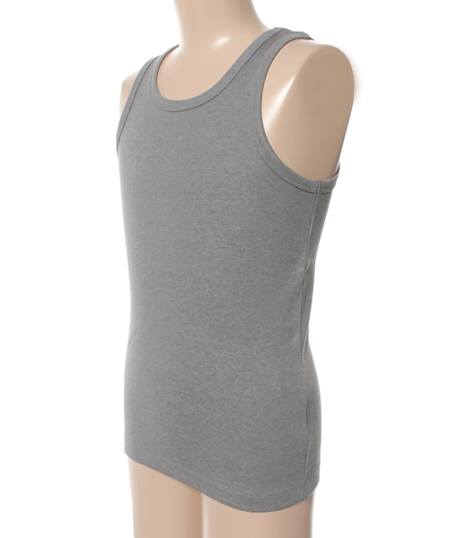 Request（リクエスト）の「【REQUEST】　タンクトップ　テレコ　プレーン（タンクトップ・メンズ・ネイビー/カーキ/ブラック/グレー・3/2）」の5枚目の写真