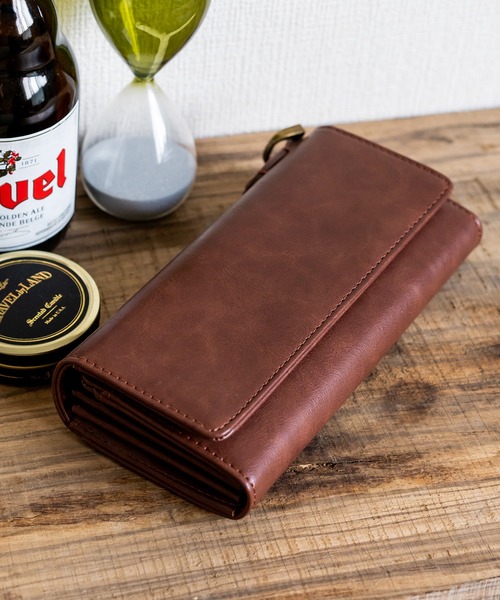 DEVICE（デバイス）の「DEVICE デバイス crass 長財布 ロング ウォレット 取り外し可能 カードケース付き（財布・レディース・ターコイズブルー/ブラウン/キャメル/ブラック・FREE）」の17枚目の写真