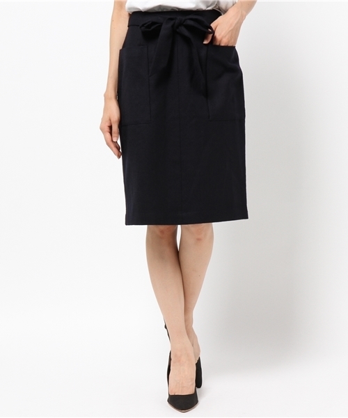 laboratory work(ラボラトリーワーク)の「サキソニーポケット付きタイトスカート(スカート・レディース・ネイビー/ブラウン/ライトベージュ・SMALL/MEDIUM)」の14枚目の写真