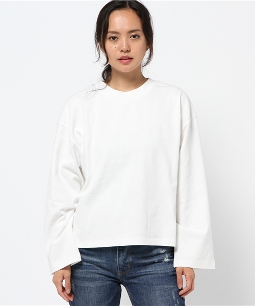 SLY（スライ）の「HIGH NECK TOPS（Tシャツ/カットソー・レディース・オフホワイト/ブラック/ピンク系その他/マルチ・1/2）」の12枚目の写真