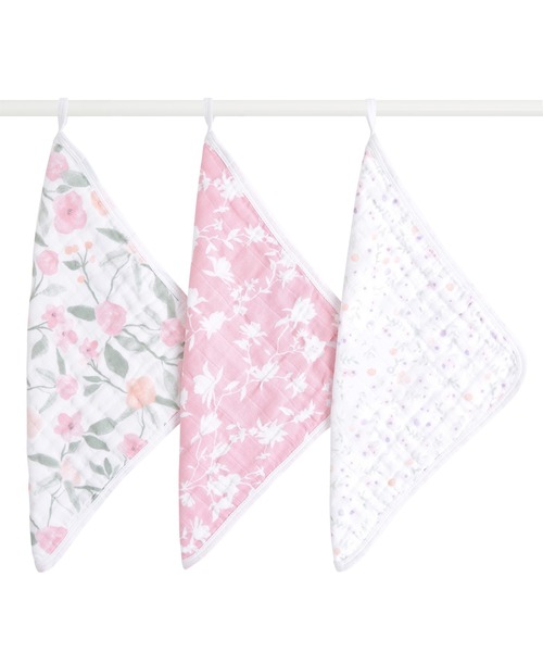 aden + anais (エイデンアンドアネイ)の「ウォッシュクロス 3枚入り(その他ベビー用品・キッズ・イエロー/ライトグレー/ピンク/ブルー/ターコイズブルー/ホワイト/ベビーピンク/ライトピンク/オレンジ/グレイッシュブルー/ホワイト系その他/エメラルドブルー/サックスブルー/スモークピンク/ホワイト×イエロー/ホワイト×ピンク/セージグリーン/ホワイト×ブルー・FREE)」の17枚目の写真